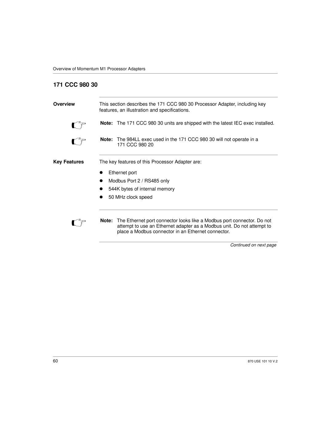 Schneider Electric Processor Adapter manual Overview 