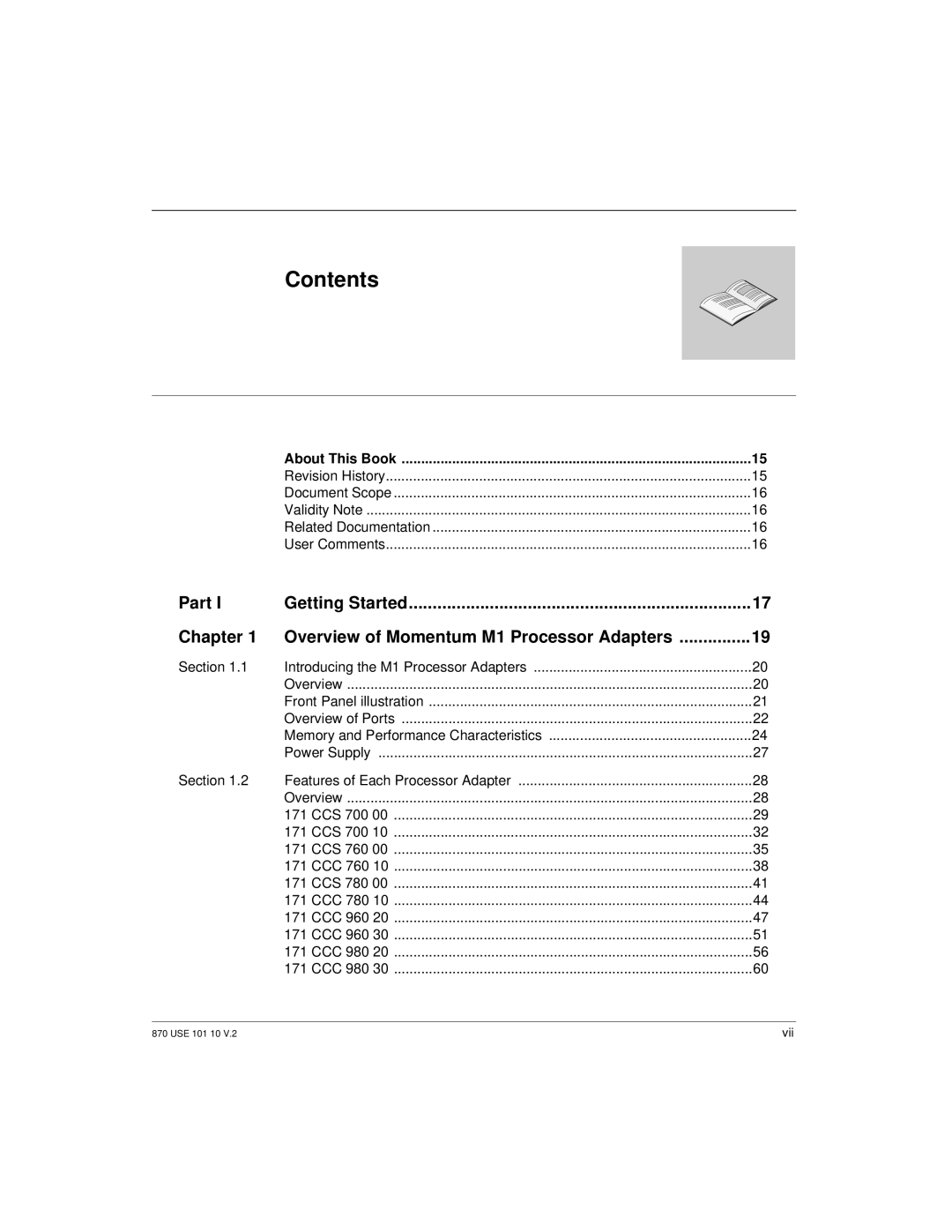 Schneider Electric Processor Adapter manual Contents 