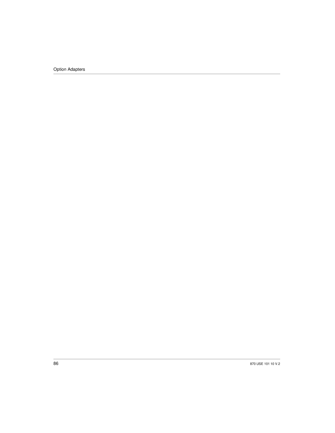 Schneider Electric Processor Adapter manual Option Adapters 