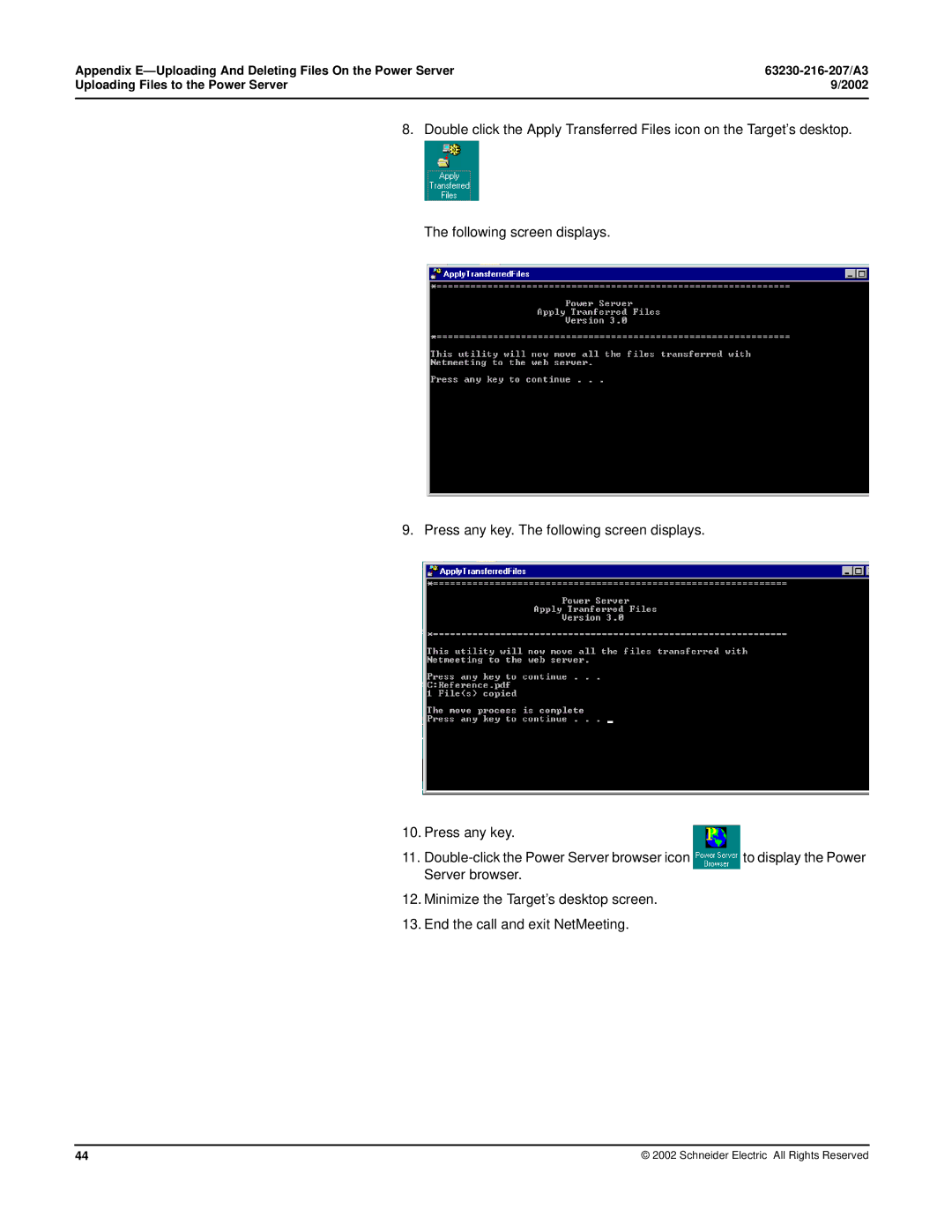 Schneider Electric PWRSRV710, PWRSRV750 setup guide To display the Power 