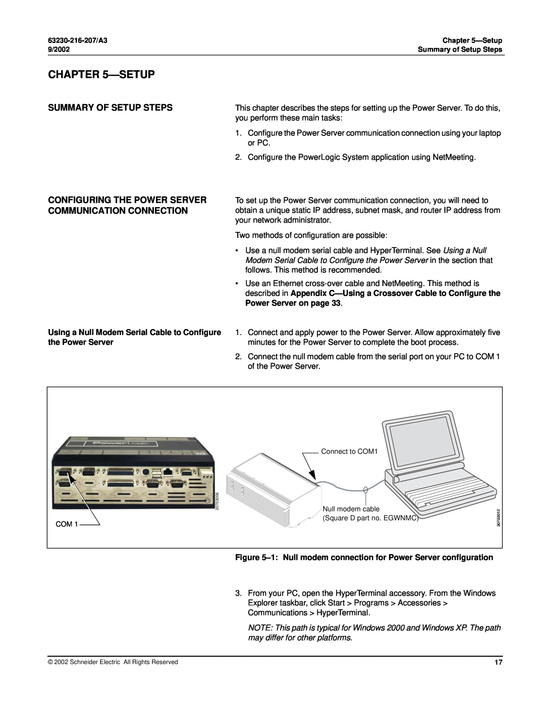 Schneider Electric PWRSRV750, PWRSRV710 Summary Of Setup Steps, you perform these main tasks, or PC, the Power Server 
