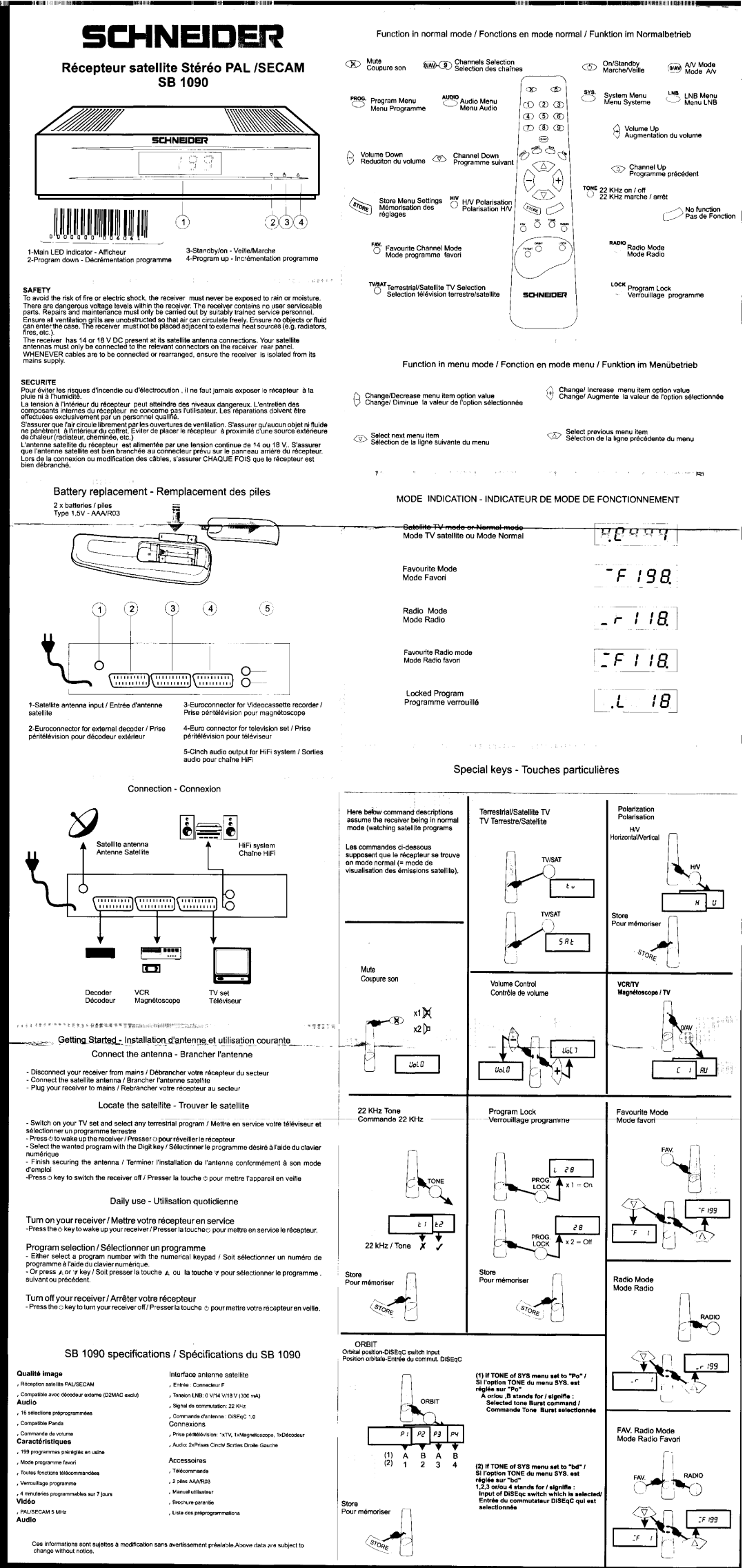 Schneider Electric SB 1090 manual 