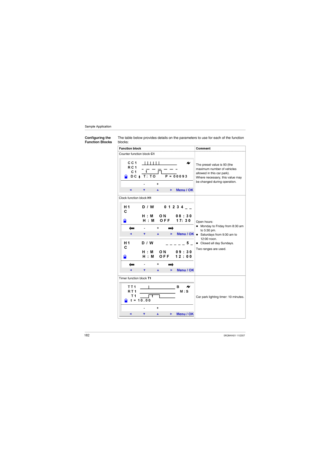 Schneider Electric SR2MAN01 user manual O F F 1 2 0, Function Blocks 