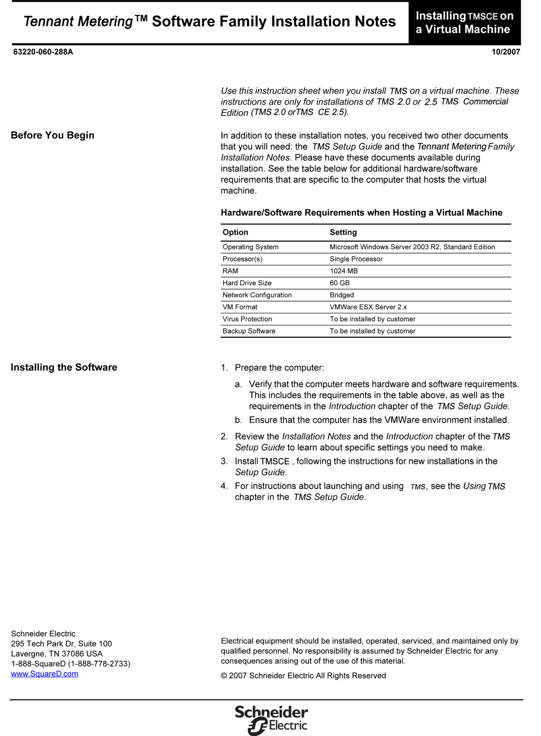 Schneider Electric TMSCE manual 