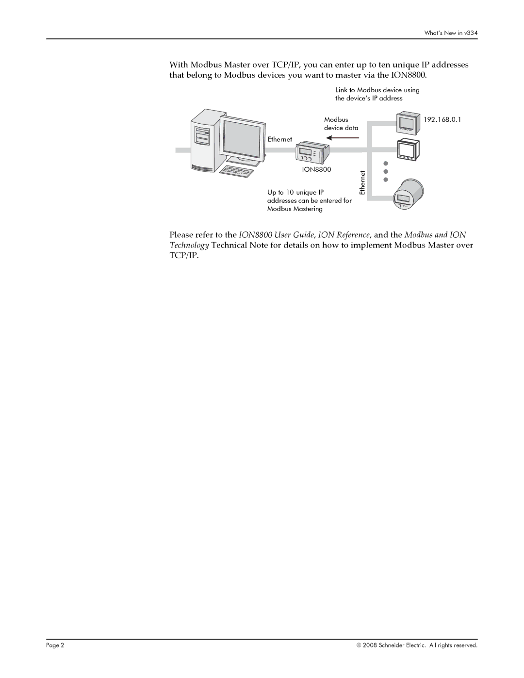 Schneider Electric V334 manual What’s New 