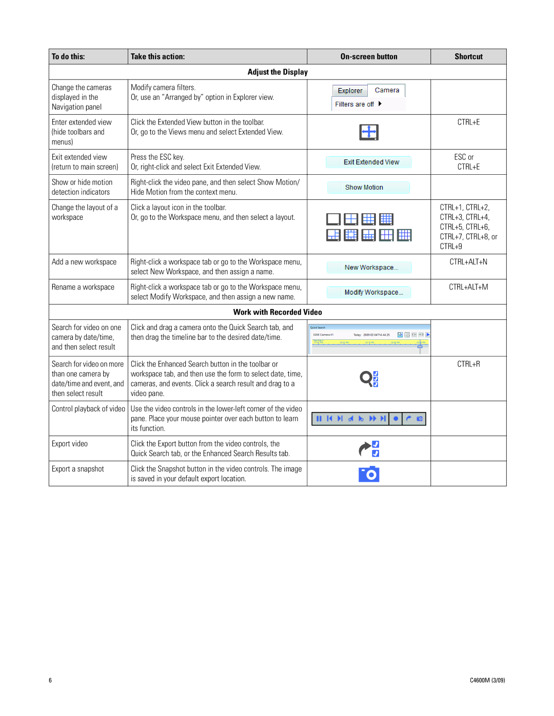 Schneider Electric WS5070 quick start Work with Recorded Video 