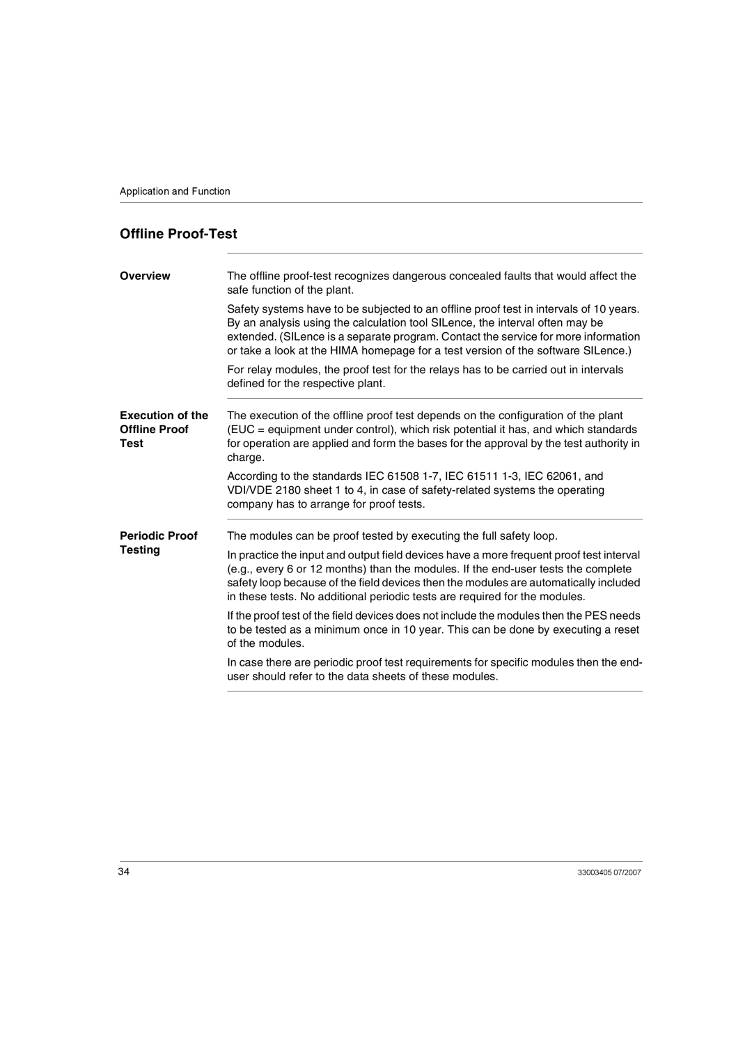 Schneider Electric XPSMF2DO801 manual Offline Proof-Test, Execution, Periodic Proof Testing 