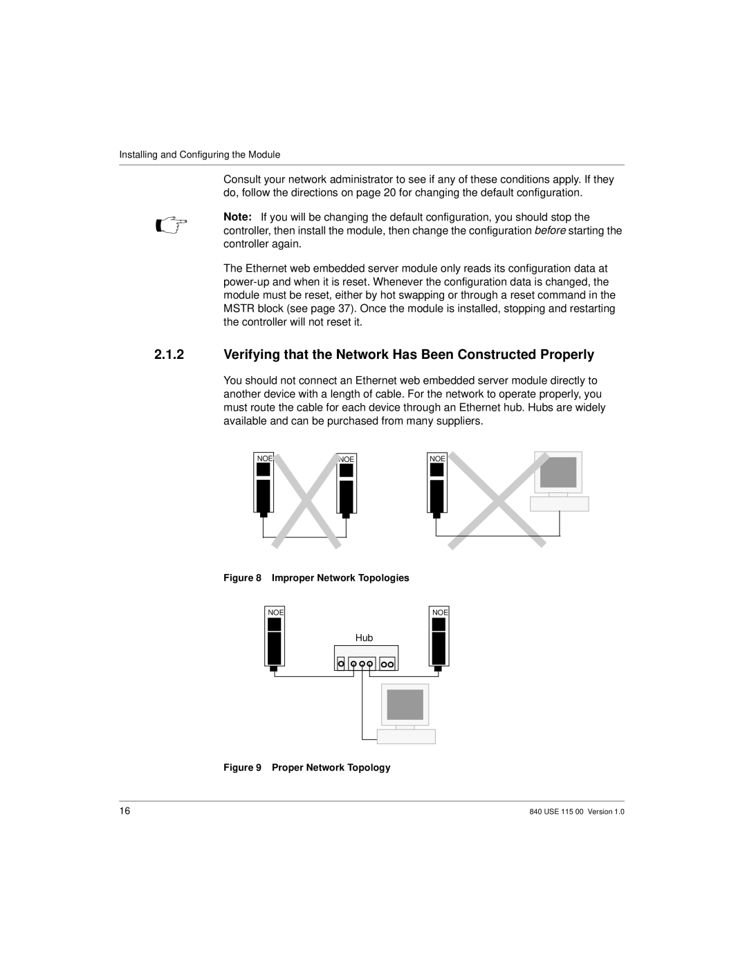 Schneider Optics Modicon Quantum Ethernet manual Verifying that the Network Has Been Constructed Properly 