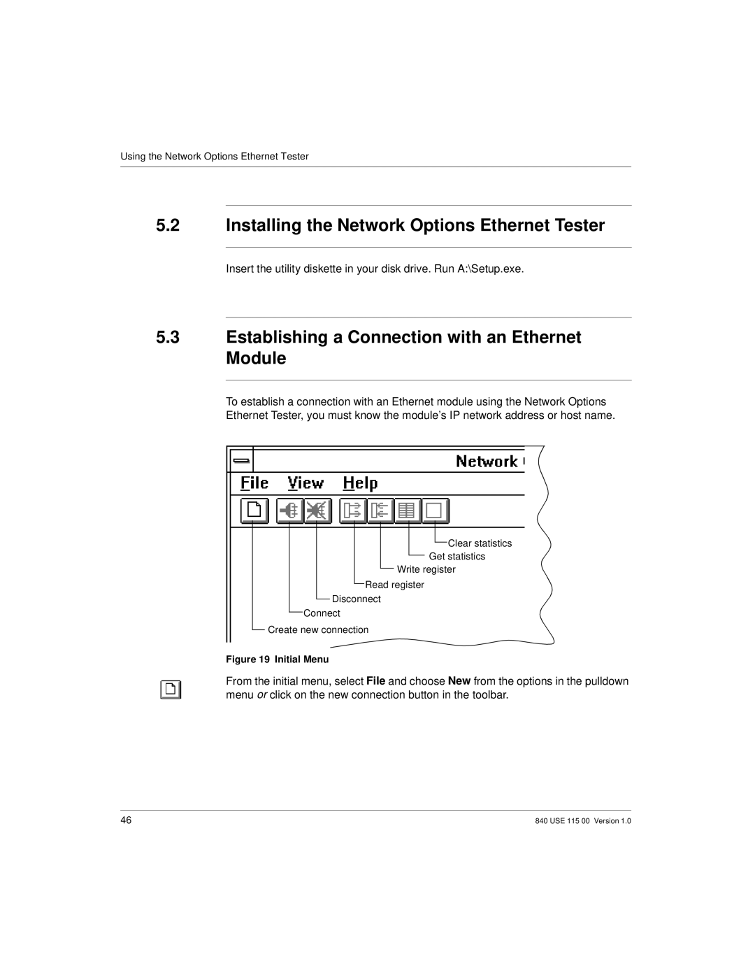 Schneider Optics Modicon Quantum Ethernet manual Installing the Network Options Ethernet Tester 