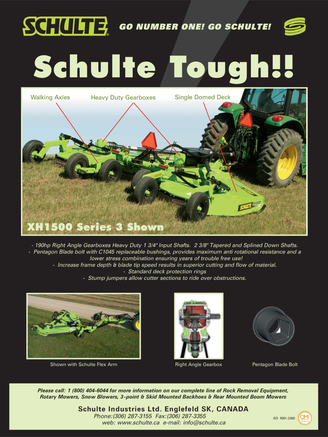 Schulte manual Schulte Tough, XH1500 Series 3 Shown 