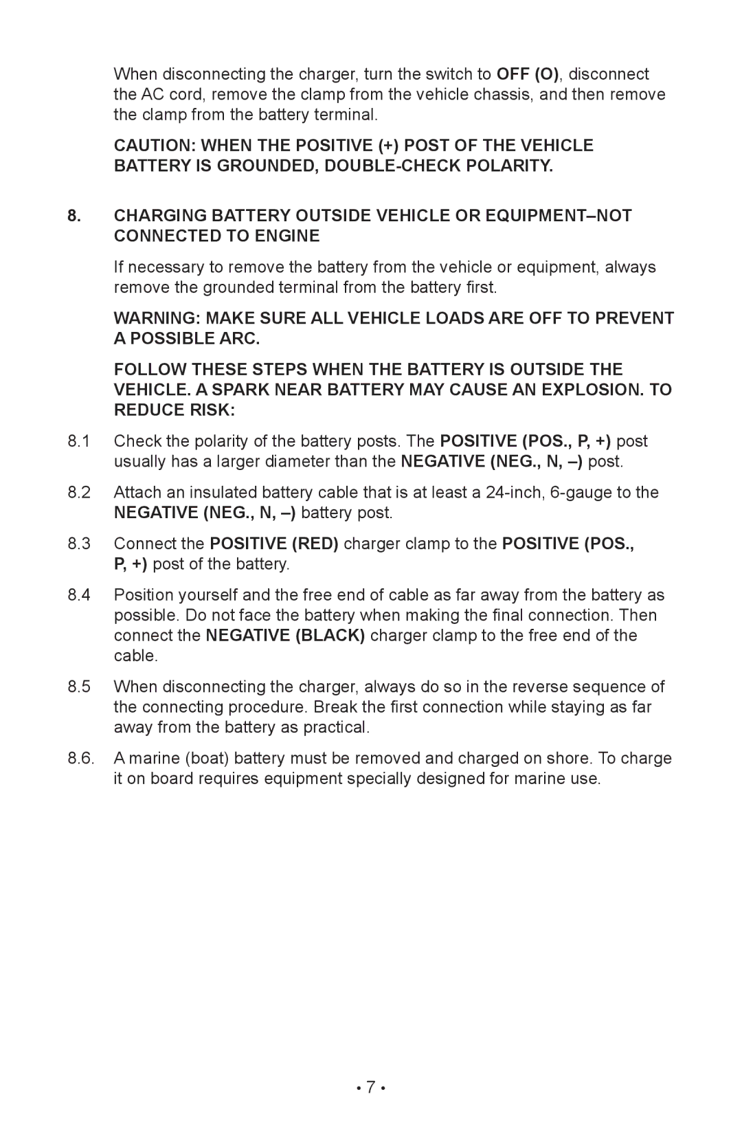 Schumacher 85-716 instruction manual 