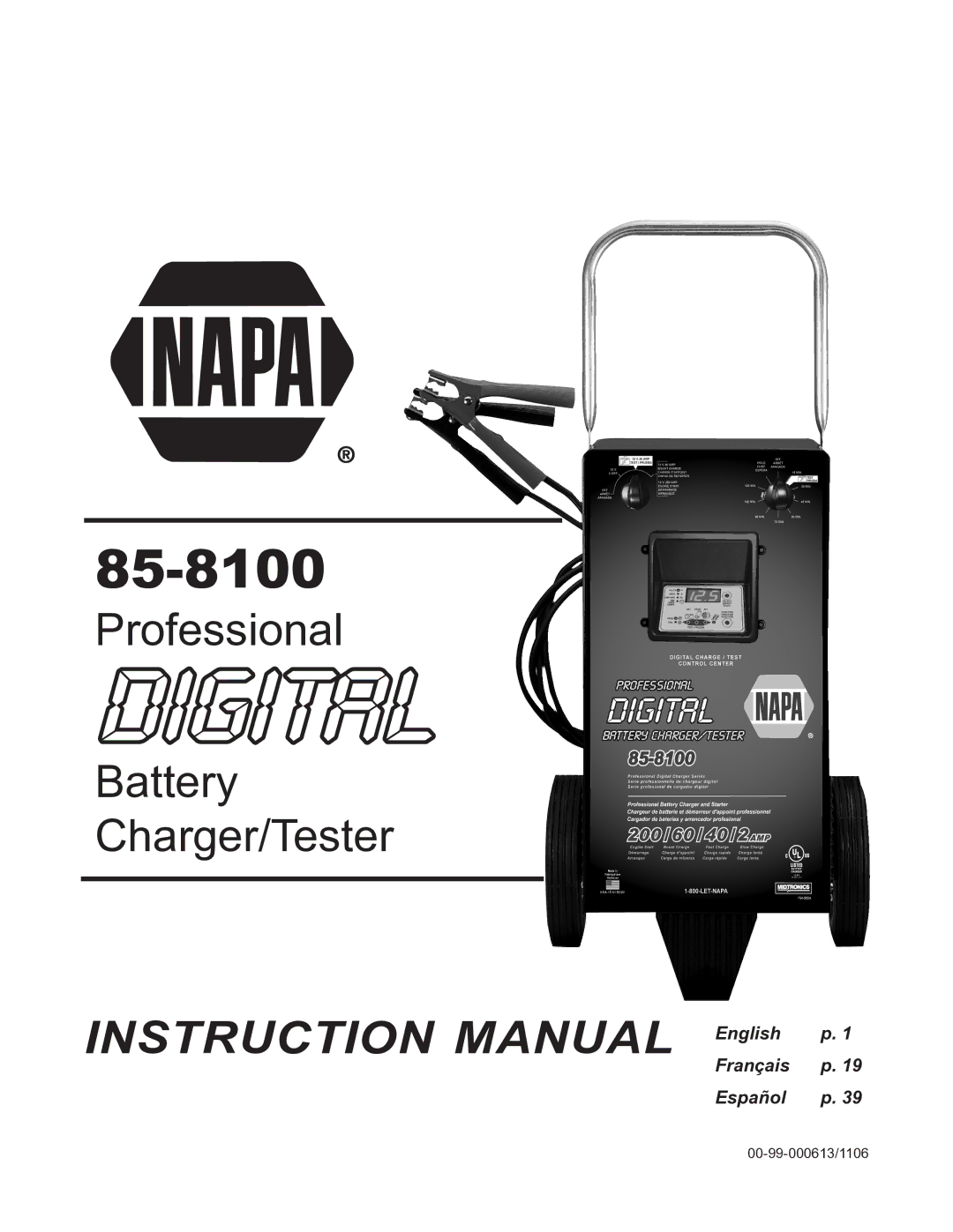 Schumacher 85-8100 instruction manual 