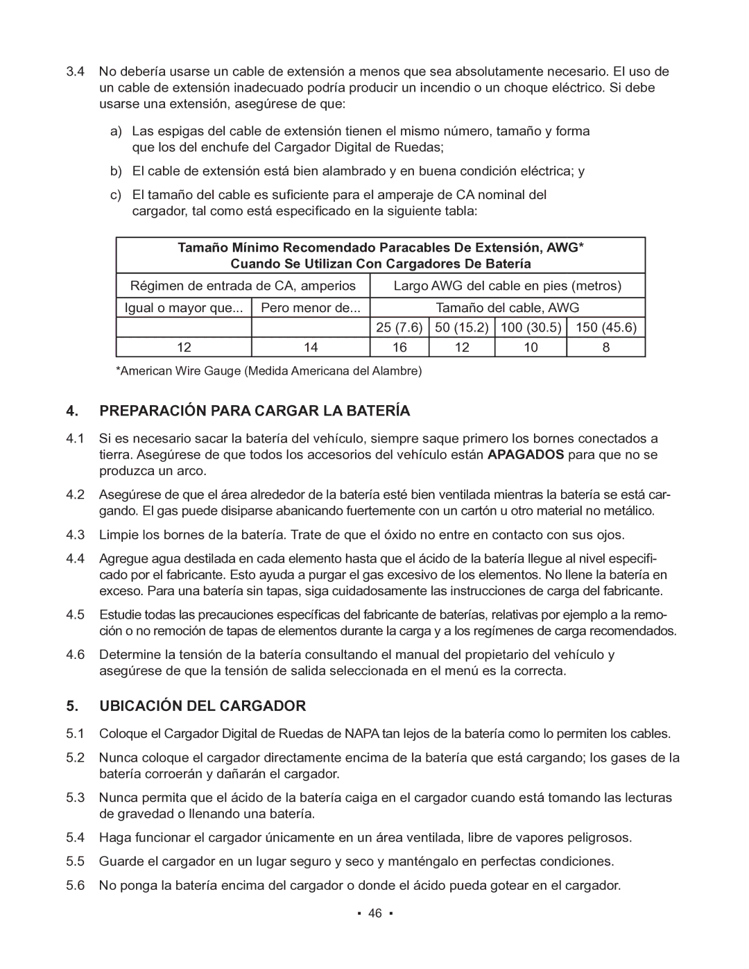 Schumacher 85-8100 instruction manual Preparación Para Cargar LA Batería, Ubicación DEL Cargador 