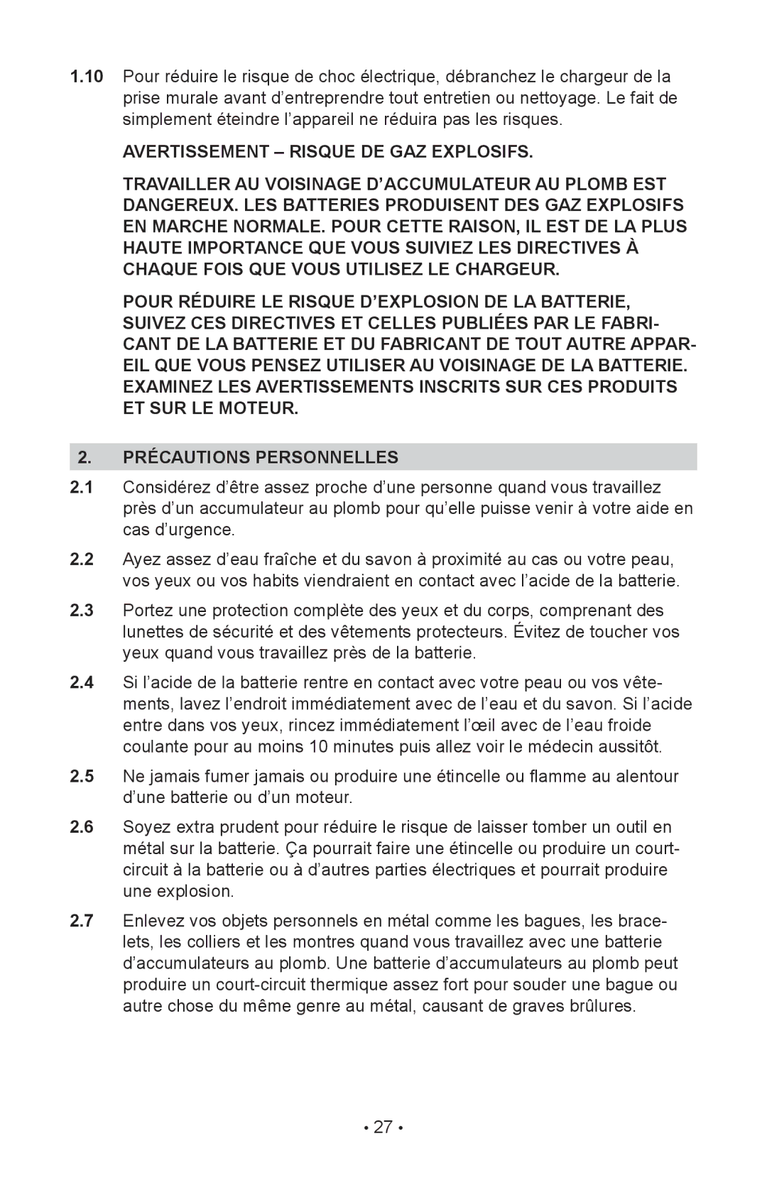 Schumacher INC-2405A owner manual 