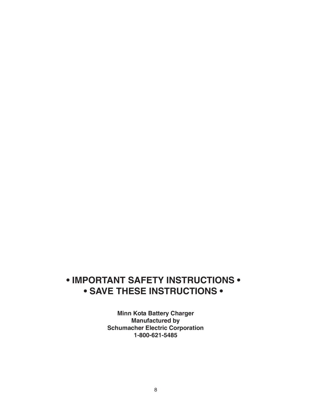 Schumacher MKC-10P important safety instructions Important Safety Instructions 