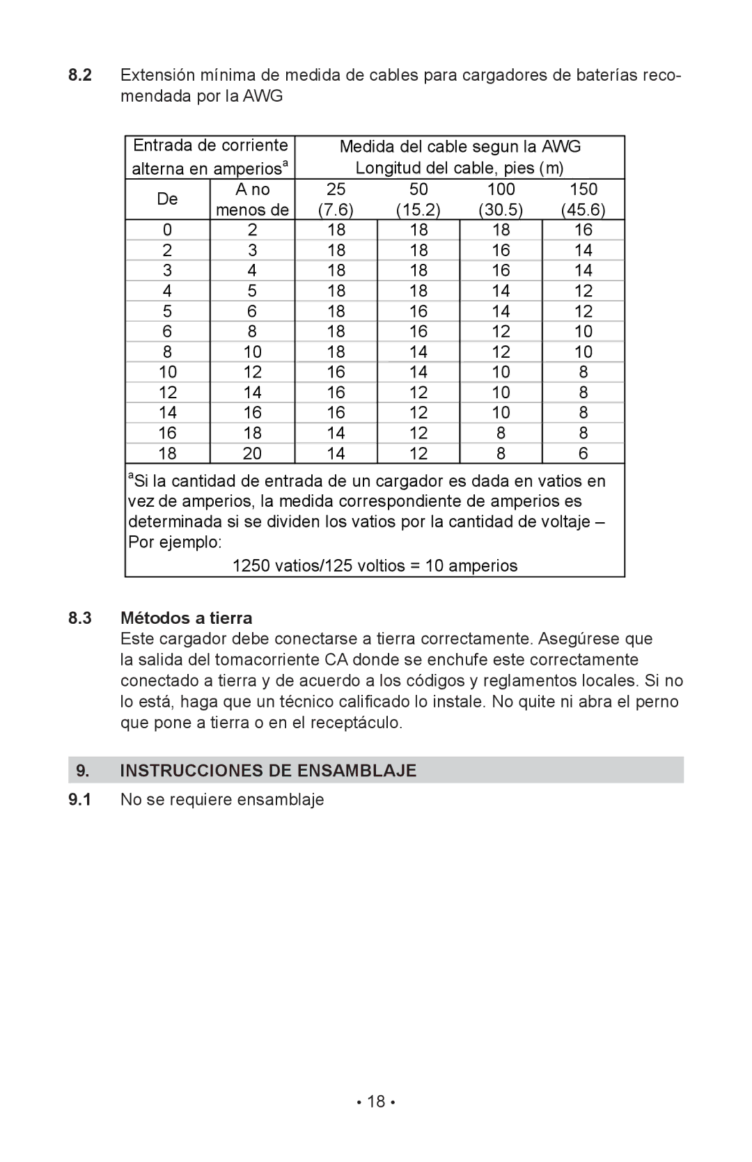 Schumacher 94085894, NIN-812A, 00-99-000943 owner manual Métodos a tierra, Instrucciones DE Ensamblaje 