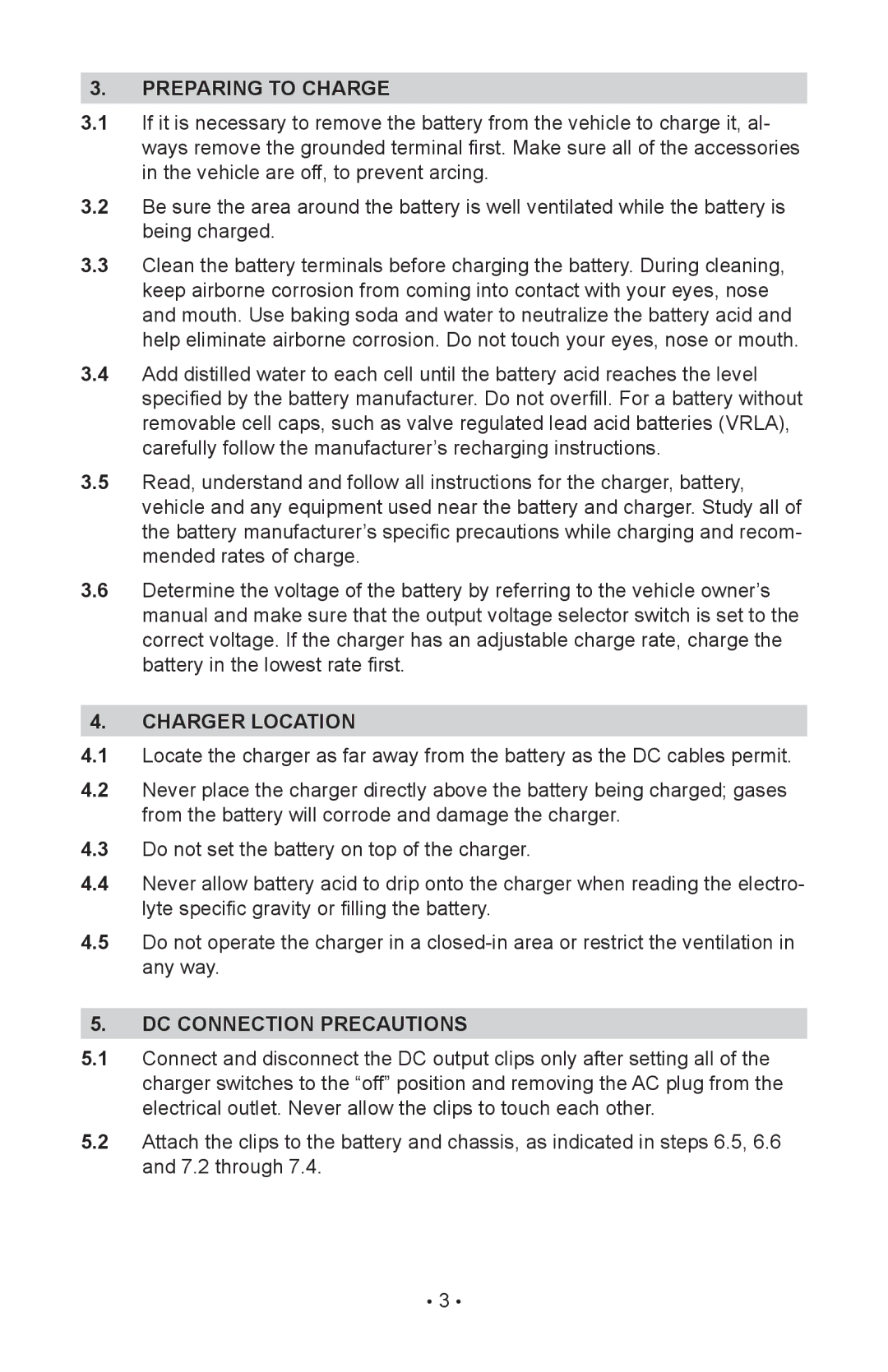 Schumacher 94085894, NIN-812A, 00-99-000943 owner manual Preparing to Charge, Charger Location, DC Connection Precautions 