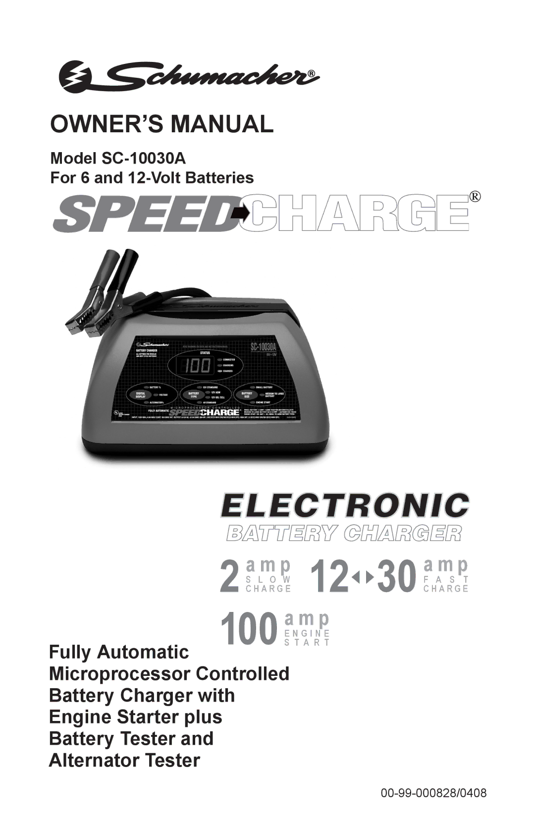 Schumacher SC-10030A owner manual Electronic 