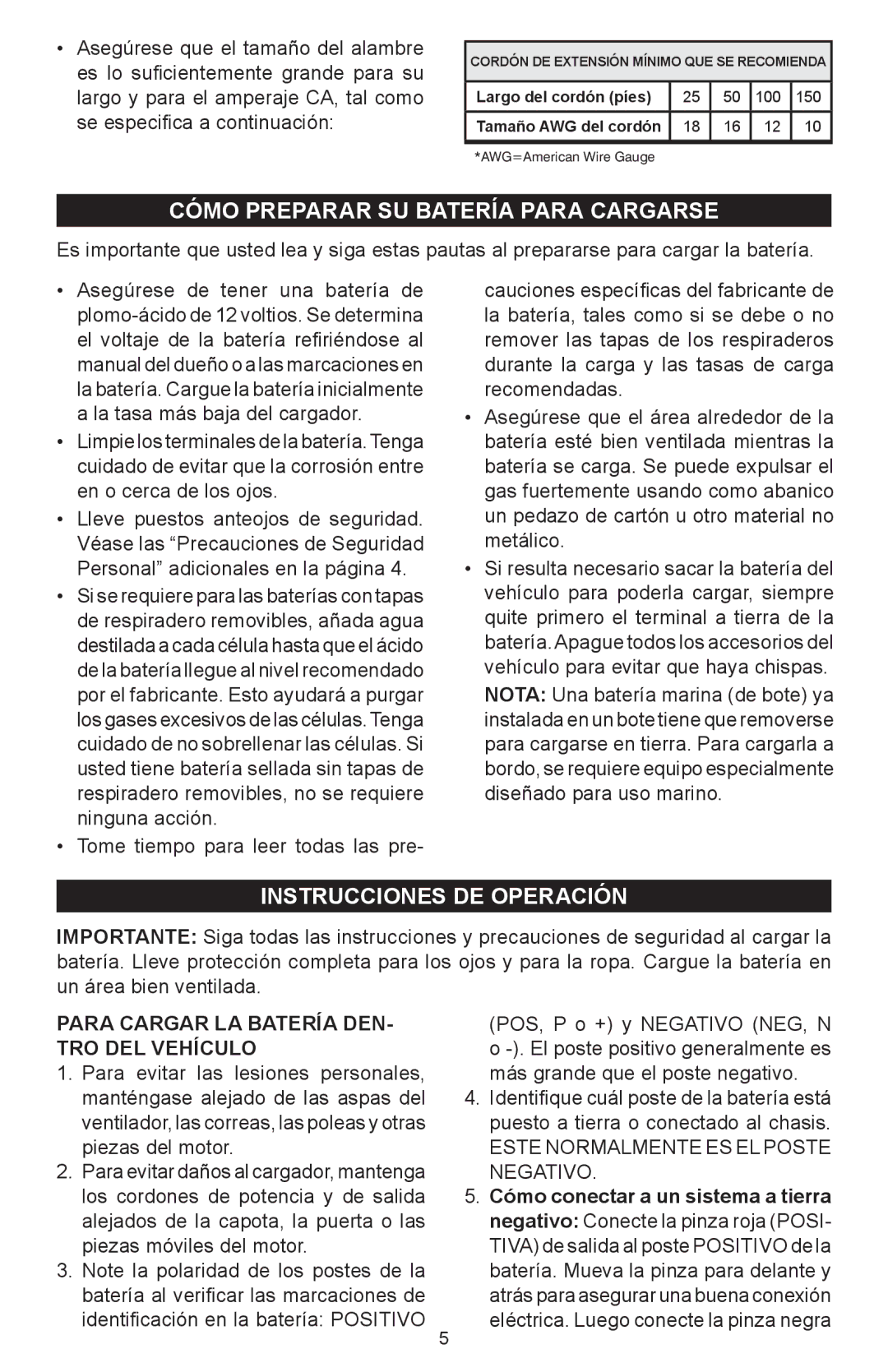 Schumacher SC-8010A owner manual Cómo Preparar SU Batería Para Cargarse, Instrucciones DE Operación 