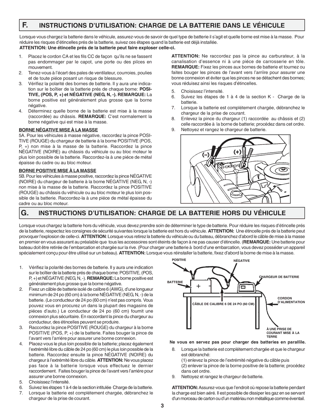 Schumacher SF 1250, SF 1052, SF 1012D, SF-60, SF 1010-2, MCF-1 Borne Négative Mise À LA Masse, Borne Positive Mise À LA Masse 