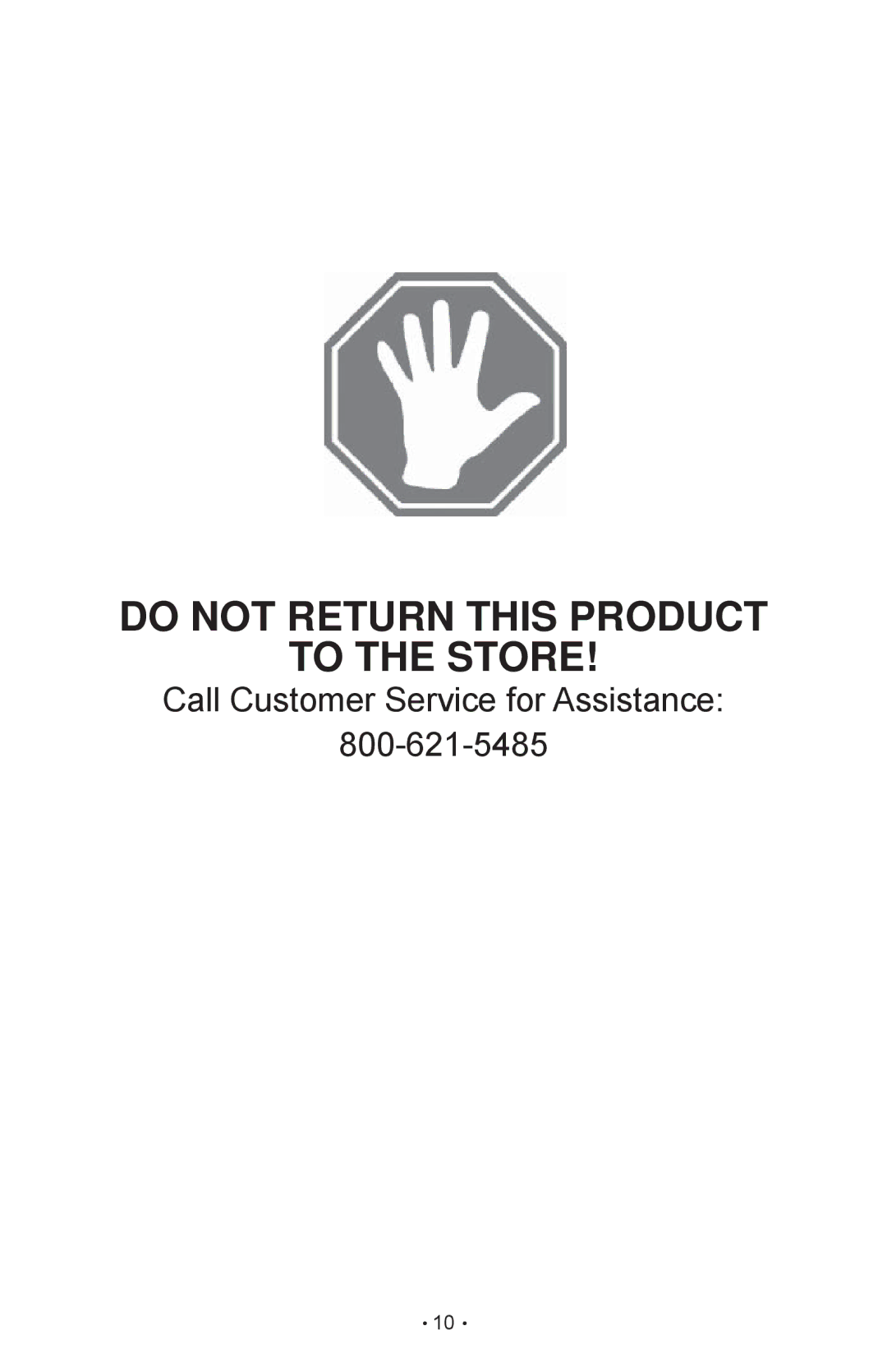 Schumacher SP-200 owner manual Do not Return this Product To the Store 