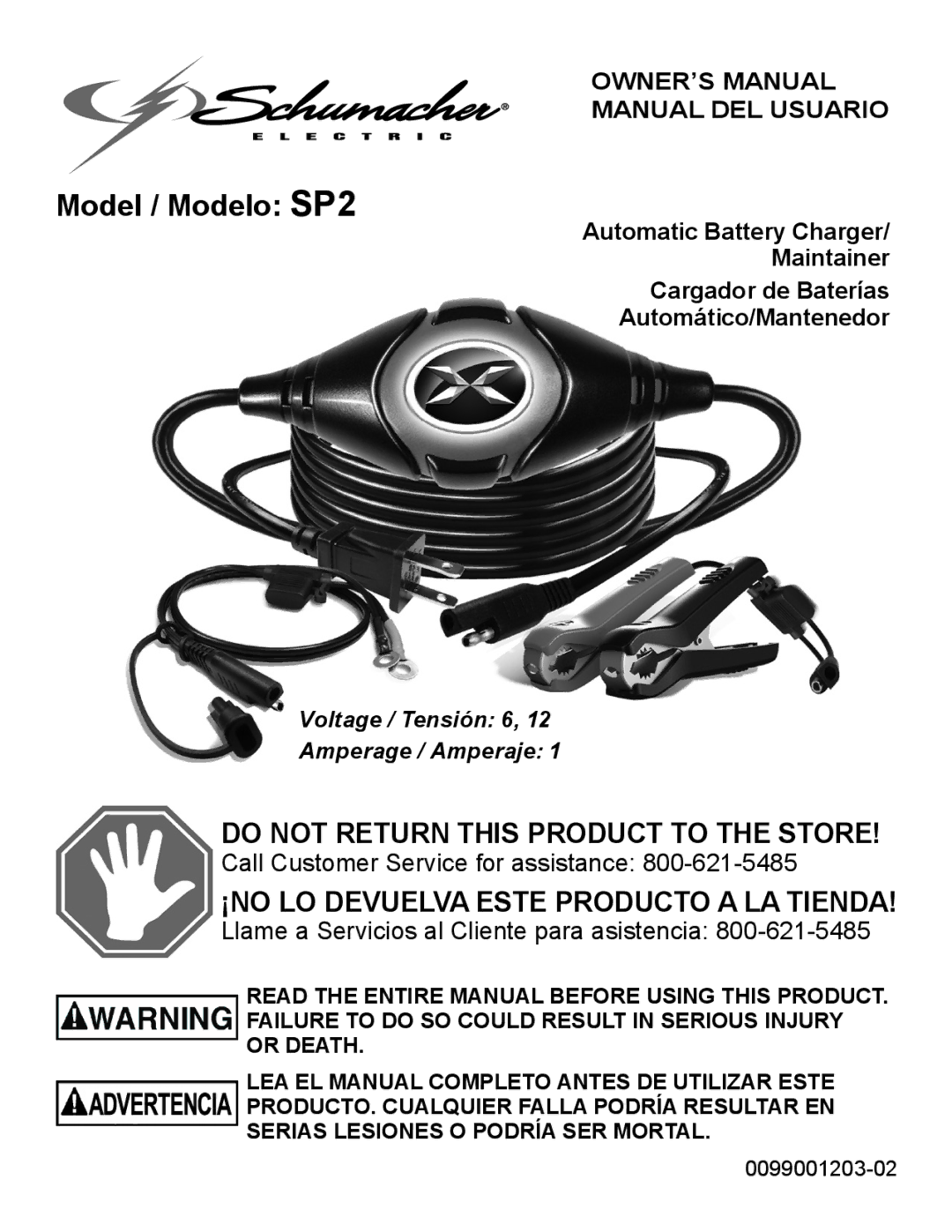 Schumacher owner manual Model / Modelo SP2 