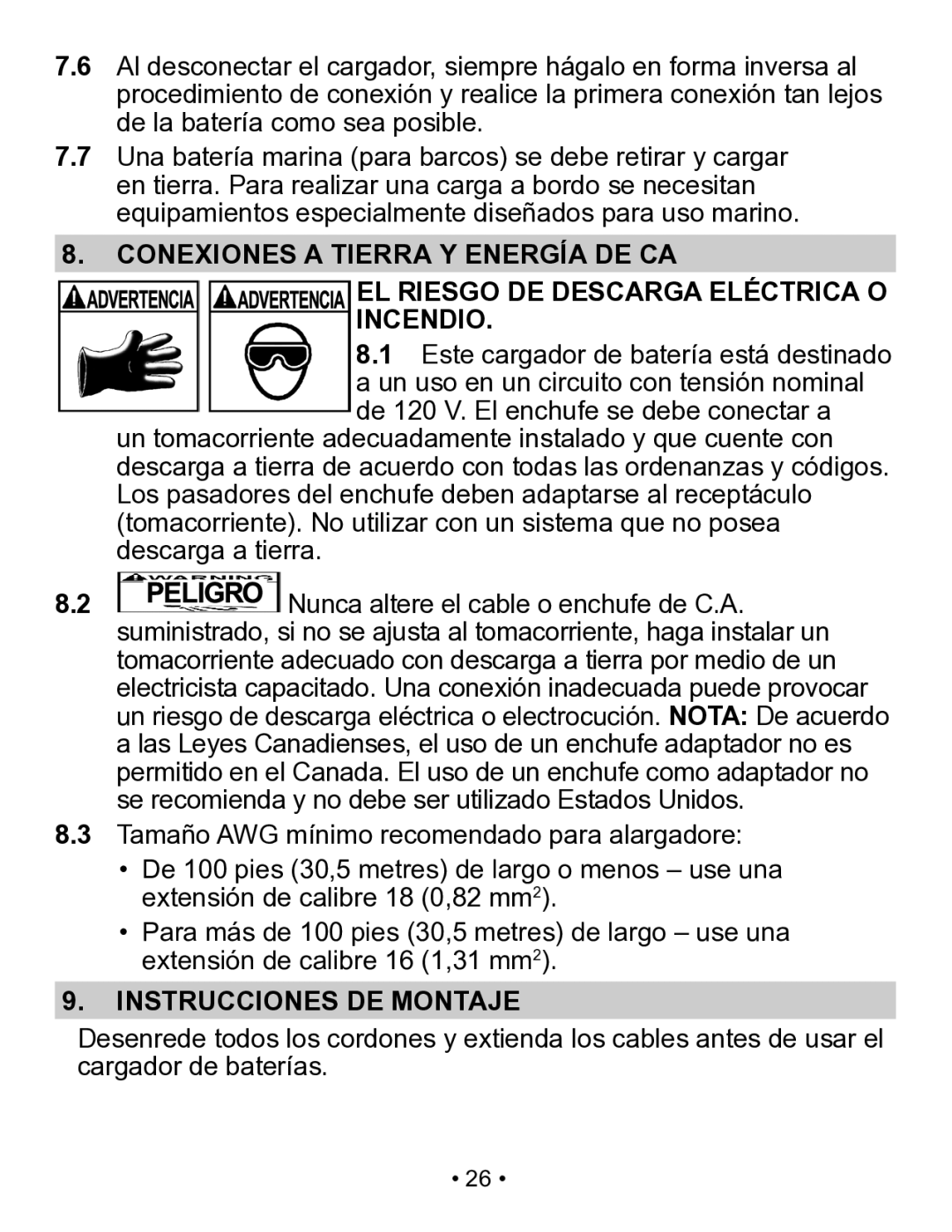 Schumacher SP3 owner manual Instrucciones DE Montaje 