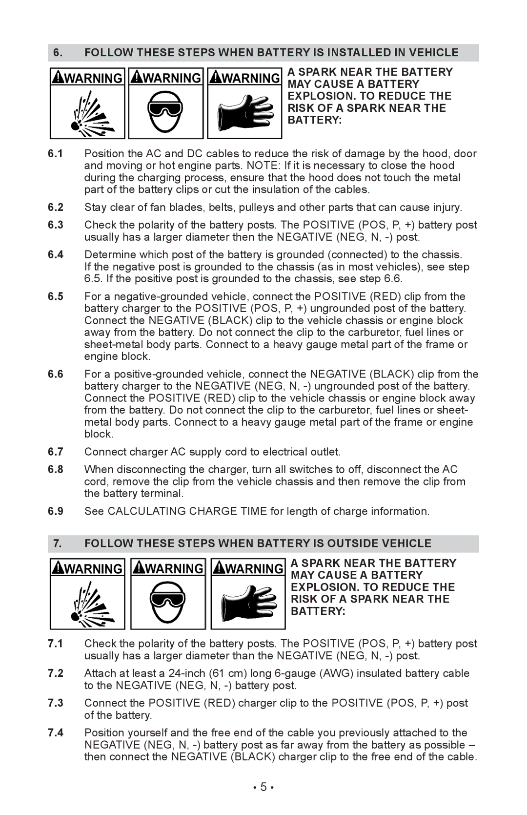 Schumacher XC75, XC103 owner manual 