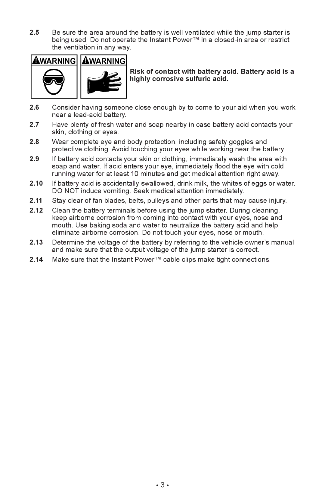 Schumacher XP2260 owner manual 