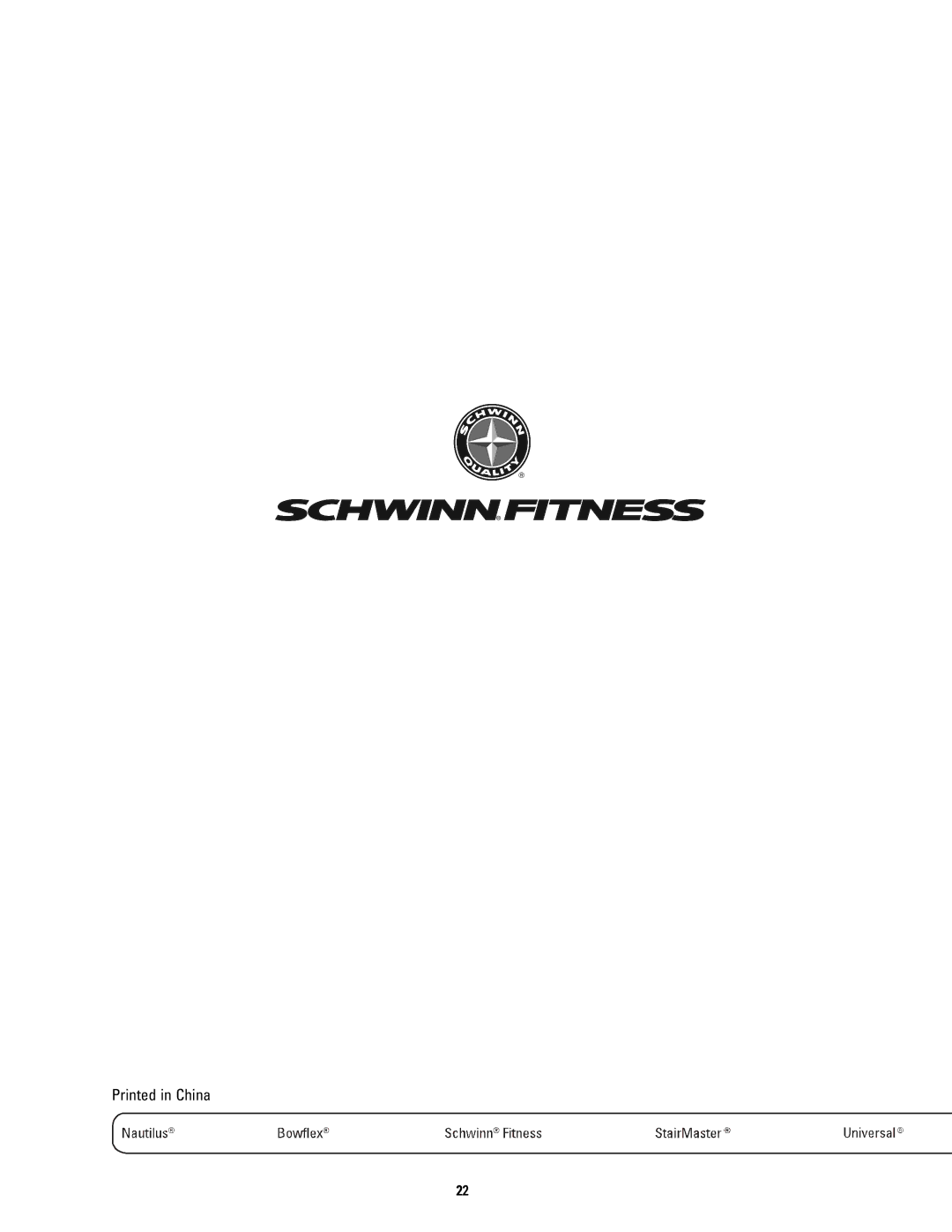 Schwinn 120 manual 