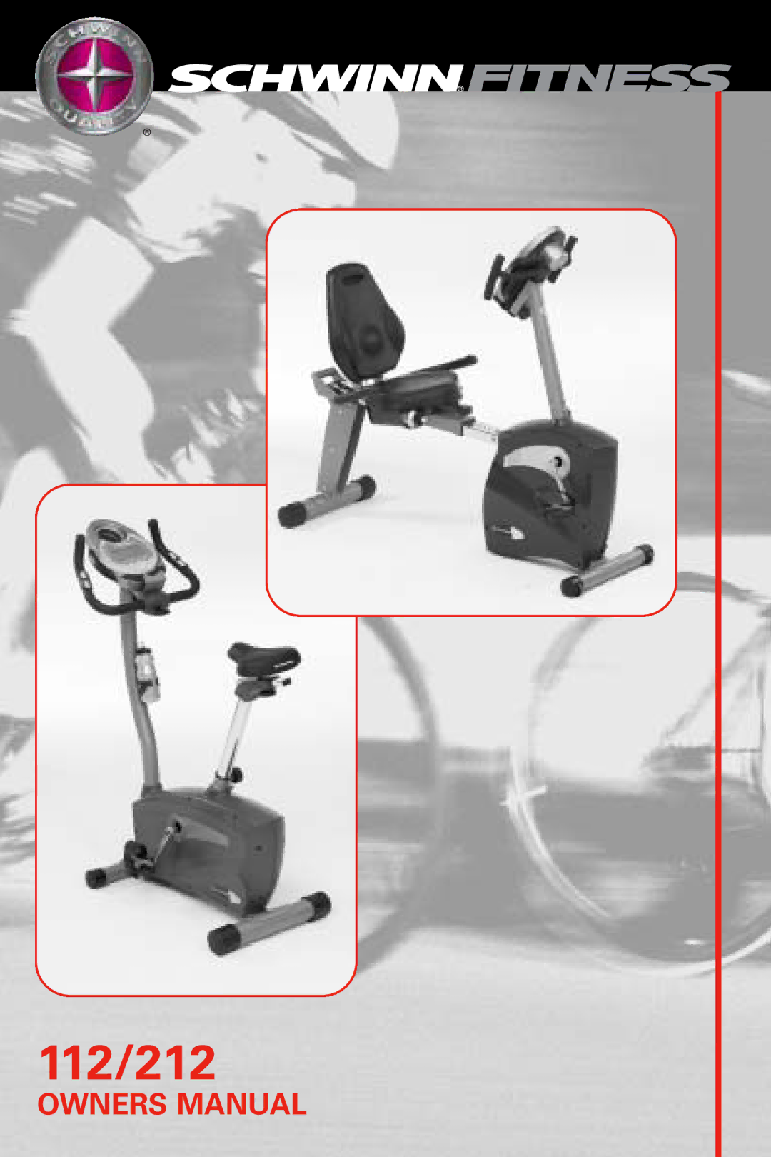 Schwinn 212 manual Schwinn Recumbent Exercise Bike 