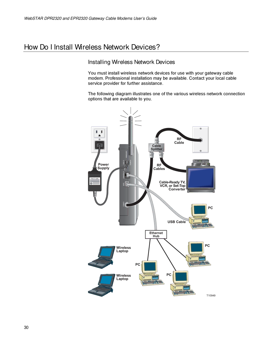 Scientific Atlanta EPR2320, DPR2320 manual How Do I Install Wireless Network Devices?, Installing Wireless Network Devices 