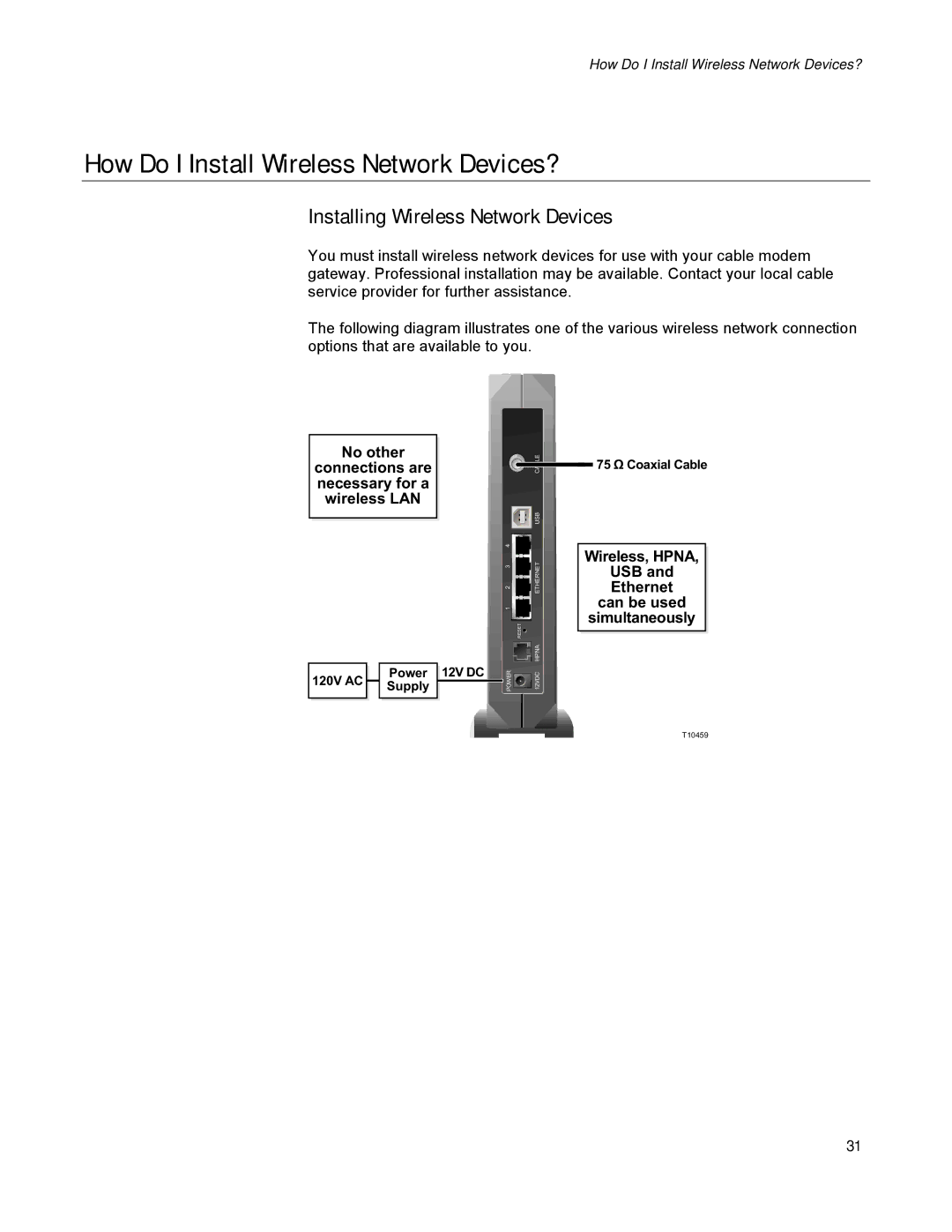 Scientific Atlanta DPR300 Series manual How Do I Install Wireless Network Devices?, Installing Wireless Network Devices 