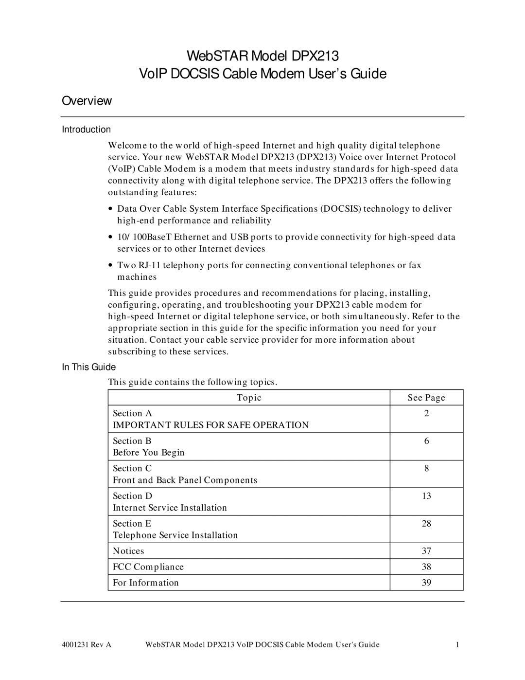 Scientific Atlanta DPX213 manual Overview, Introduction, This Guide 