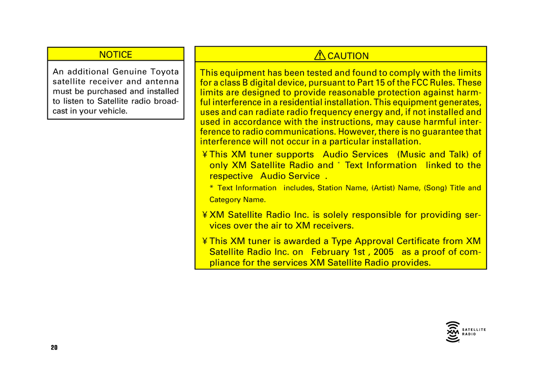 Scion AM/FM/CD Player manual 