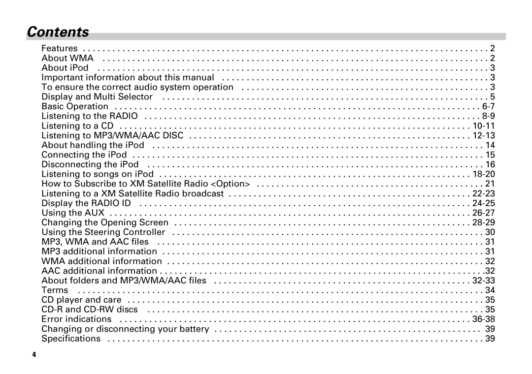 Scion PT546-00080 manual Contents 