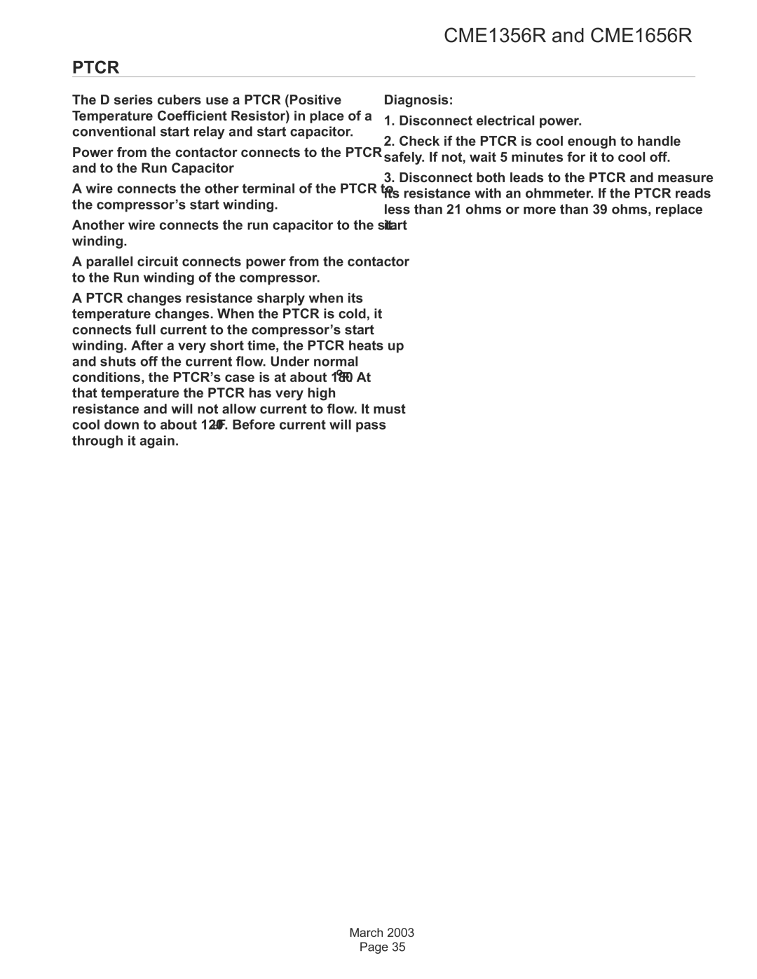 Scotsman Ice CME1656R, CME1356R specifications March 