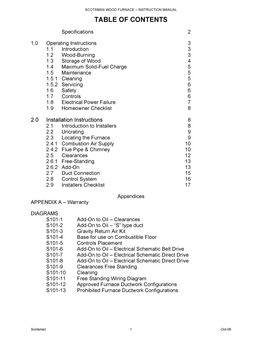 Scotsman Ice DB-101 owner manual Table of Contents 