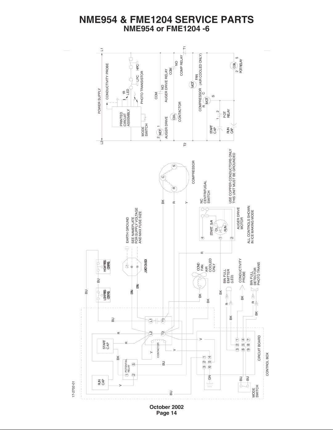 Scotsman Ice manual NME954 or FME1204 