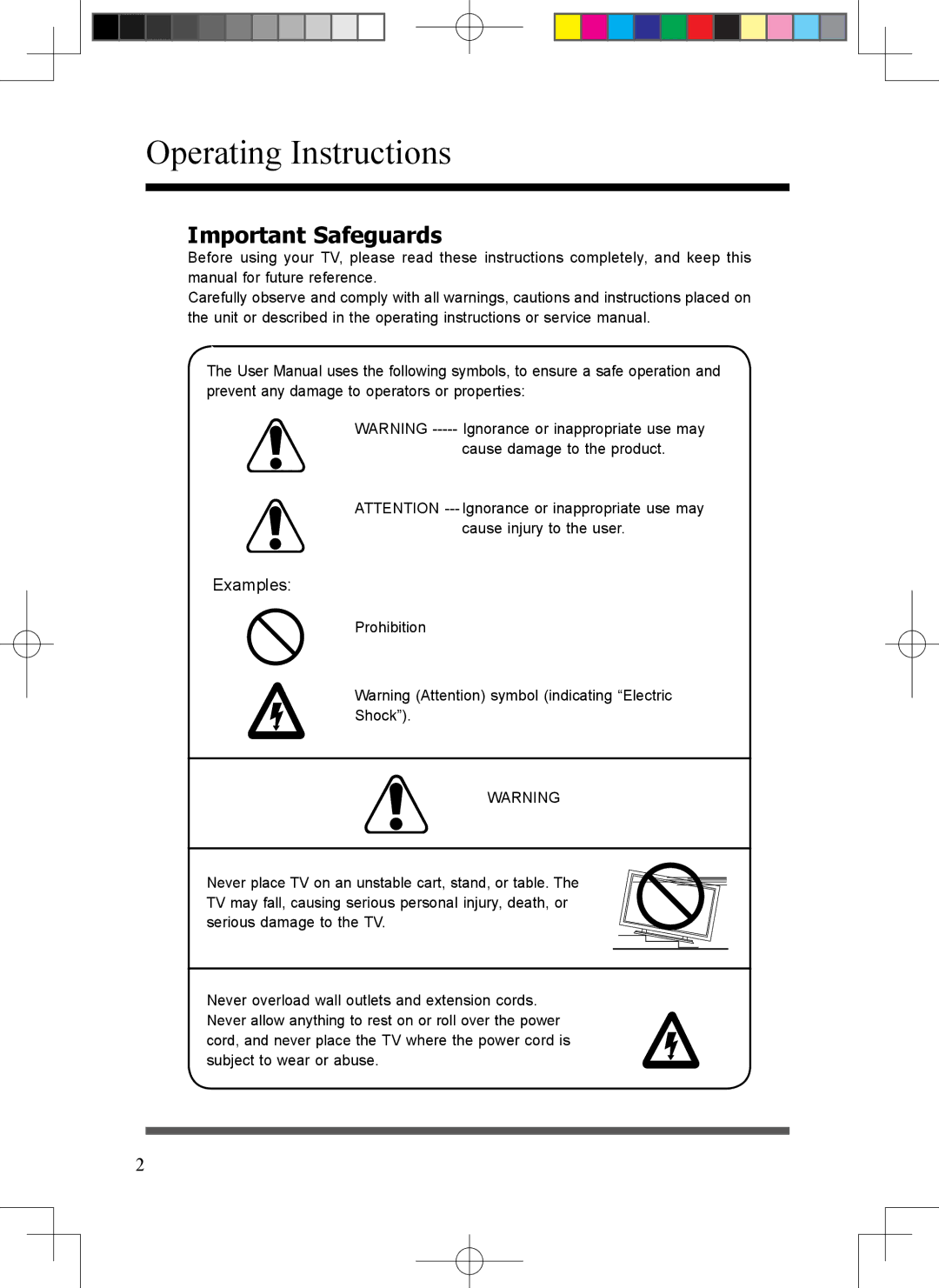 Scott LCT37SHA manual Important Safeguards, Examples 