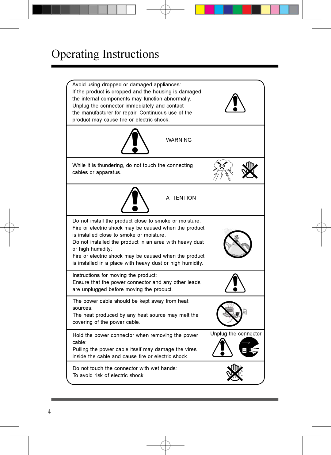 Scott LCT37SHA manual Operating Instructions 