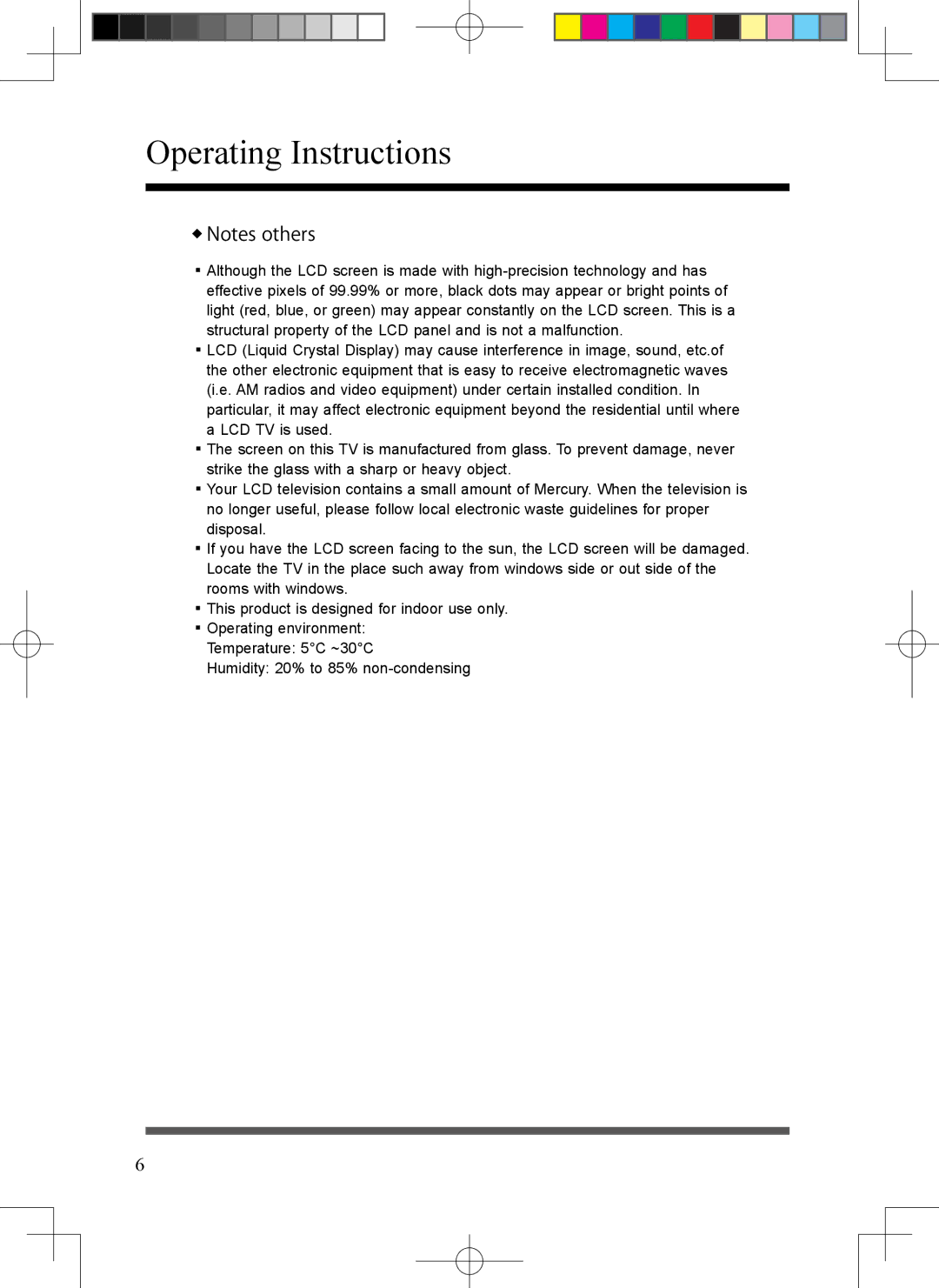 Scott LCT37SHA manual Operating Instructions 