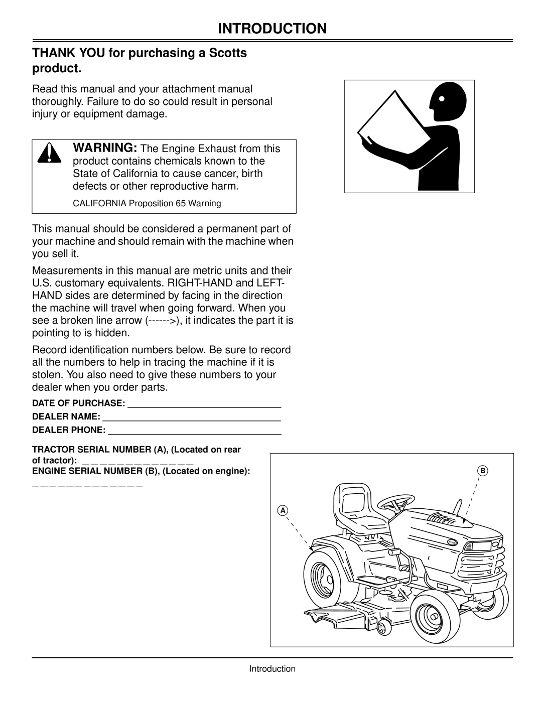 Scotts S2048, S2554 manual Introduction, Thank YOU for purchasing a Scotts product 