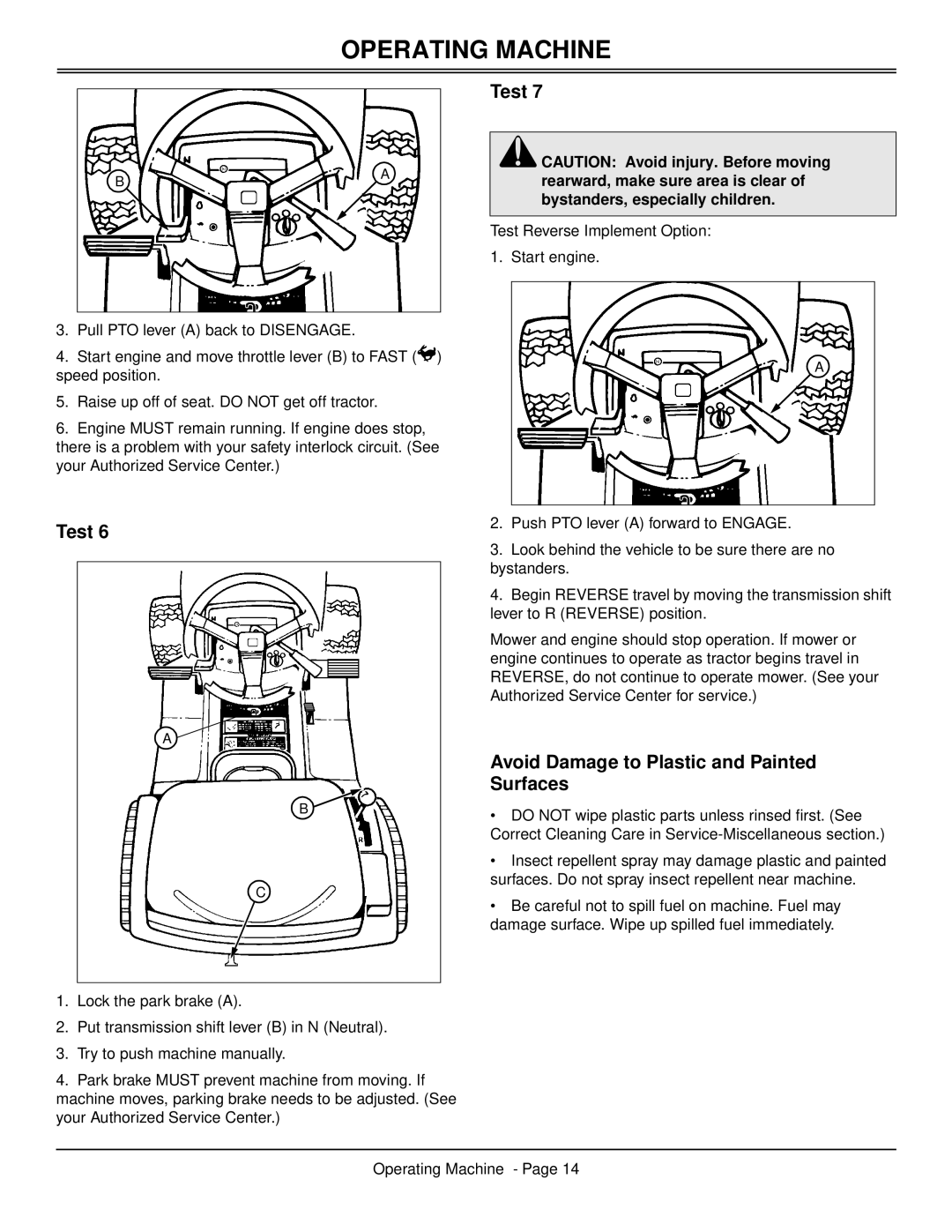 Scotts S2546 manual Avoid Damage to Plastic and Painted Surfaces 