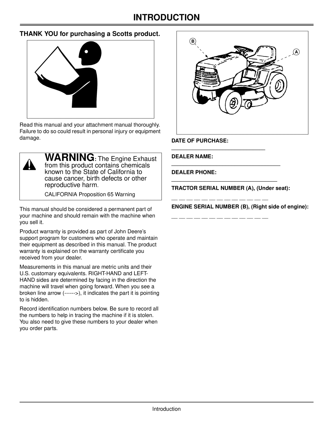 Scotts S2546 manual Introduction, Thank YOU for purchasing a Scotts product 