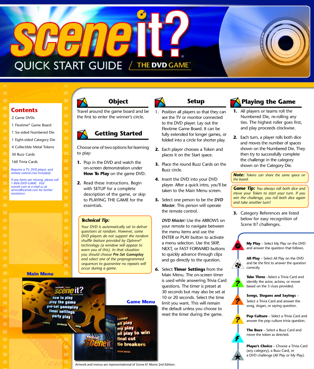 Screenlife Movies 2 manual Contents 