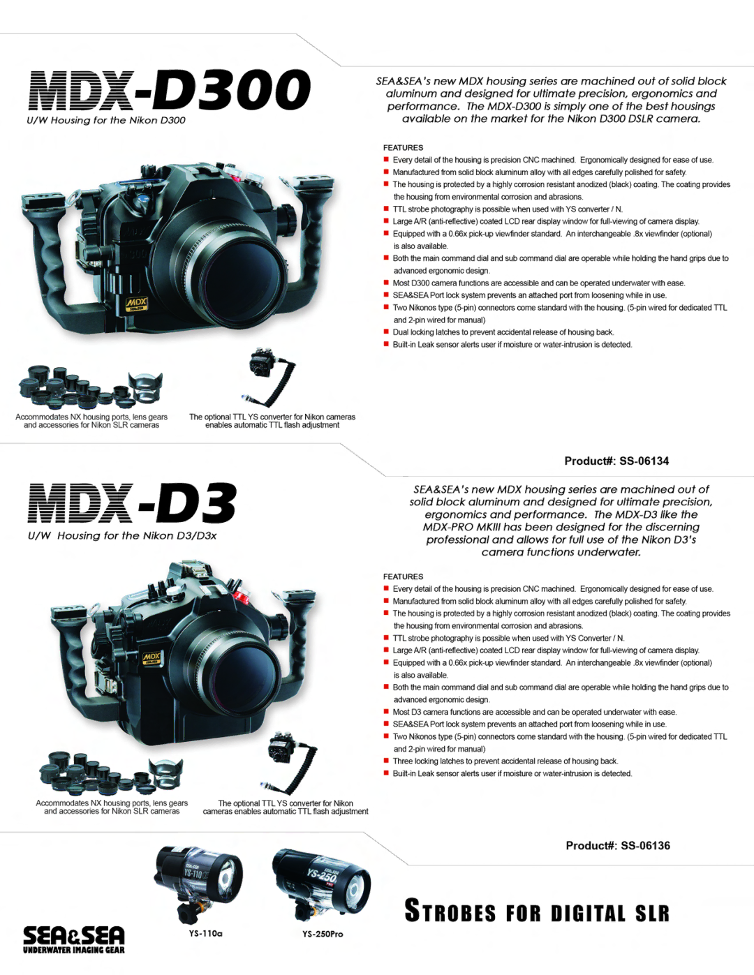 Sea & Sea 2009 SLR manual 