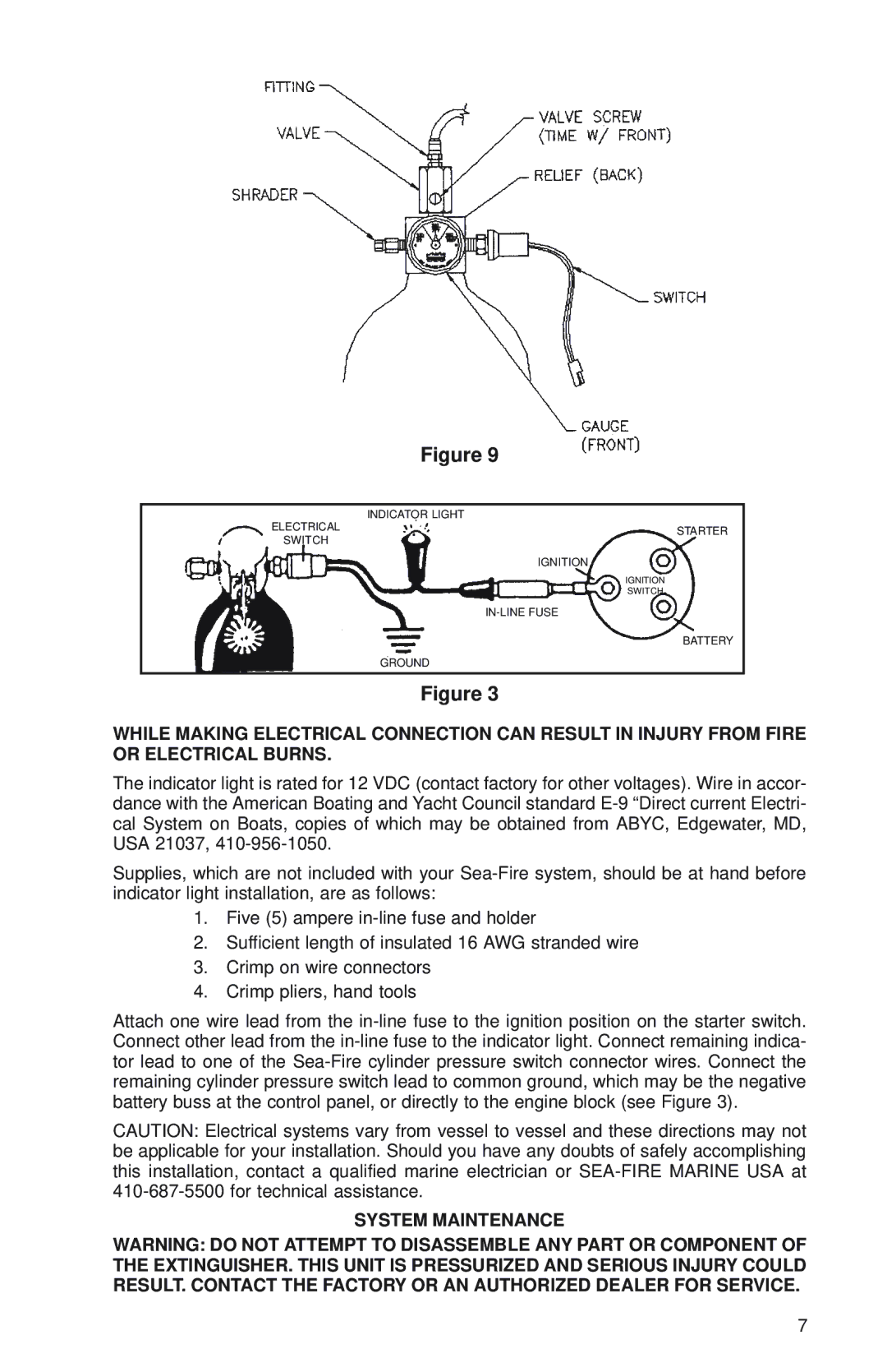 Sea-Fire FM200 manual System Maintenance 