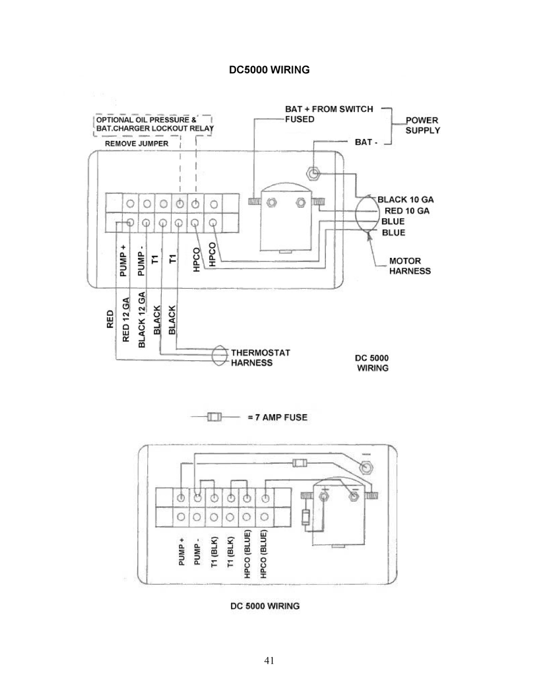 Sea Frost DC 5000 installation instructions DC5000 Wiring 