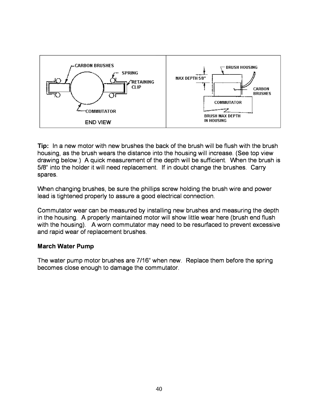 Sea Frost DC 5000 installation instructions March Water Pump 